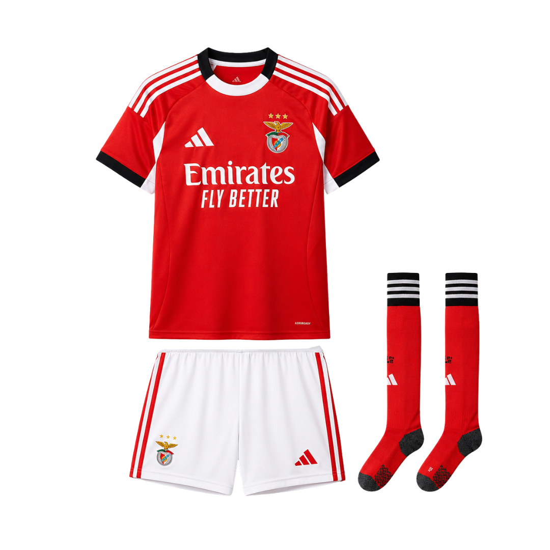 KIT SL Benfica Home Jersey JR - 25/26