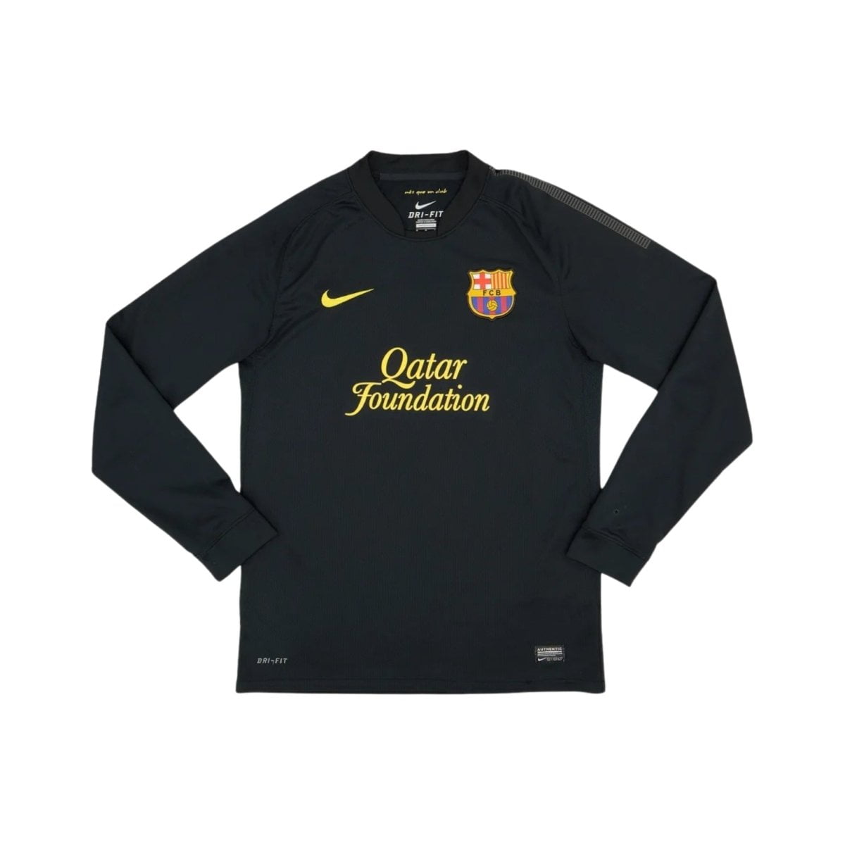 FC Barcelona Camisola Secundária - 11/12 - Manga Comprida - fotografia original 1