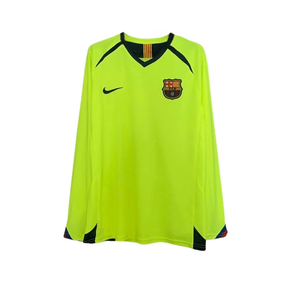 FC Barcelona Camisola Secundária - 05/06 - Manga Comprida - fotografia original 1