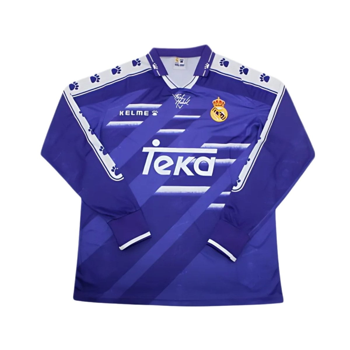 Real Madrid Camisola Secundária - 94/95 - Manga Comprida - fotografia original 1