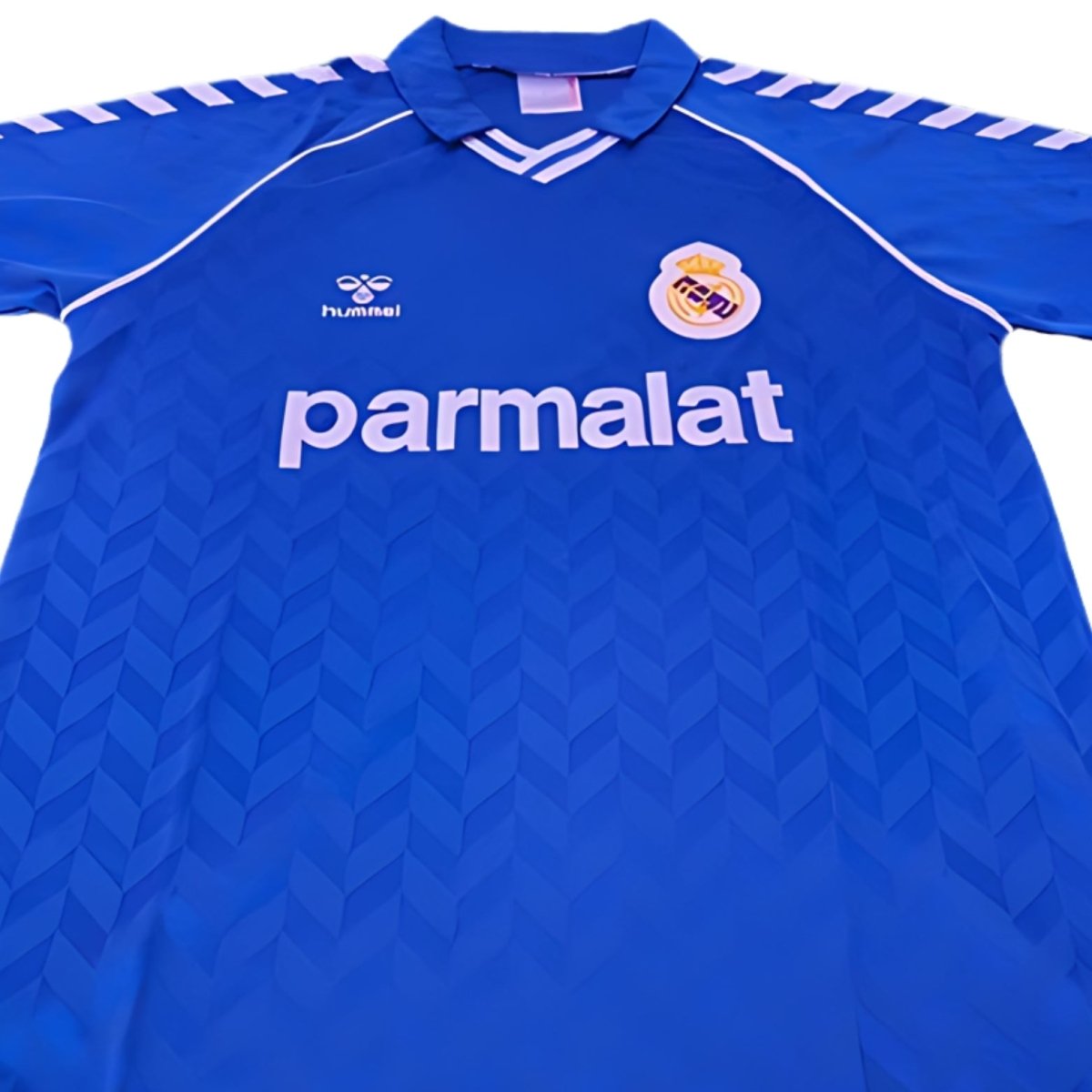 Real Madrid Camisola Secundária - 86/87 - fotografia original 3