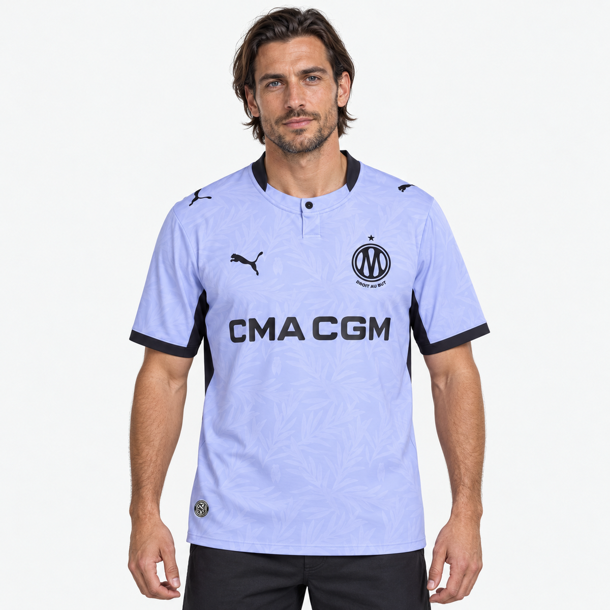 Olympique Marseille Camisola Terceira - 26/27 - modelo editorial 90 Minutos