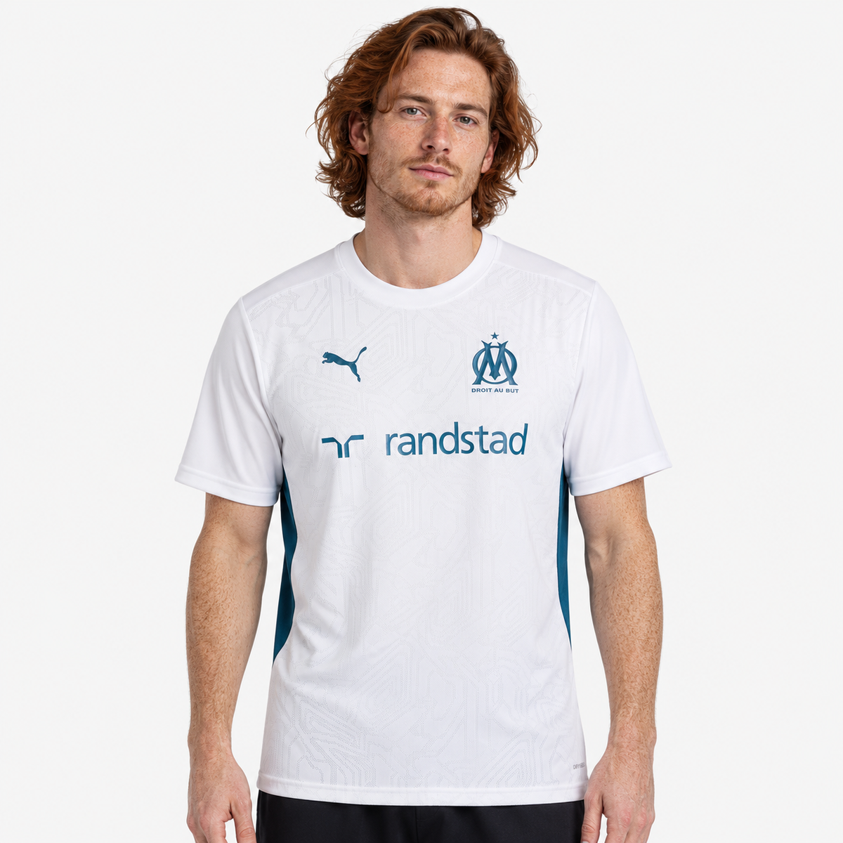 Olympique Marseille Camisola Treino - 24/25 - modelo editorial 90 Minutos