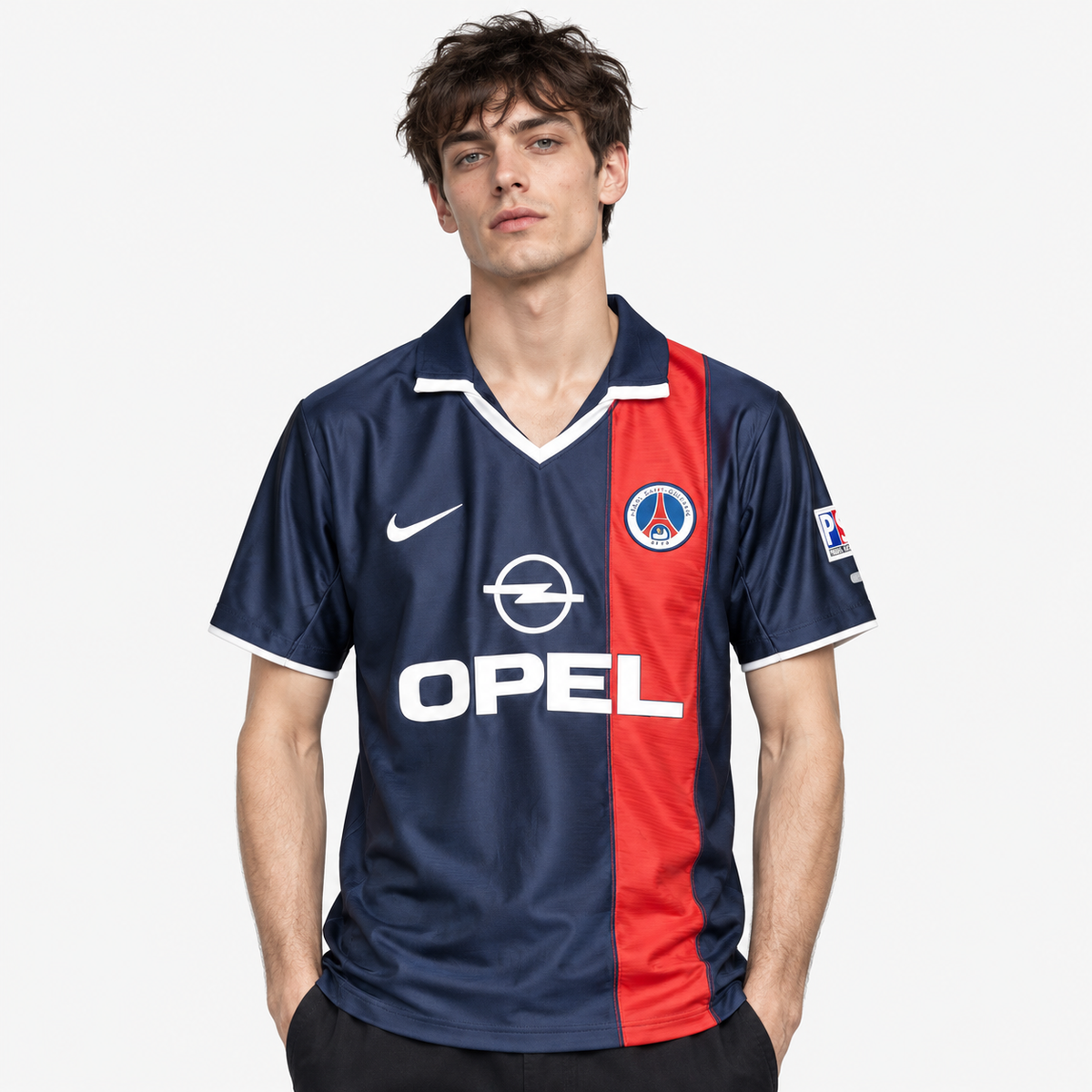 PSG Camisola Principal - 01/02 - modelo editorial 90 Minutos