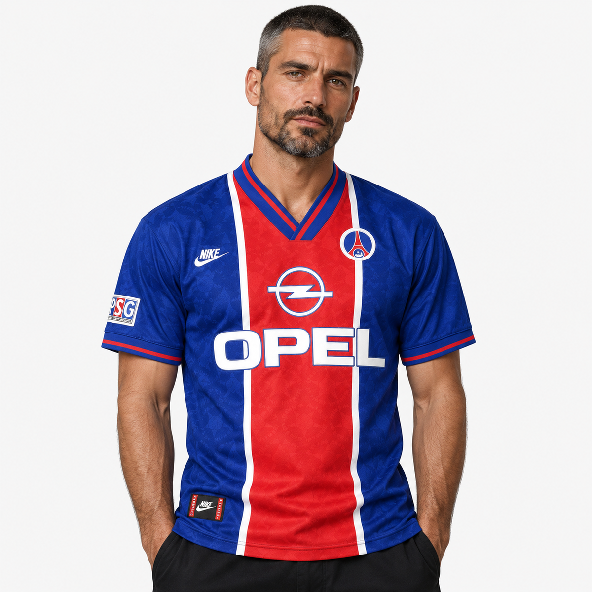 PSG Camisola Principal - 95/96 - modelo editorial 90 Minutos