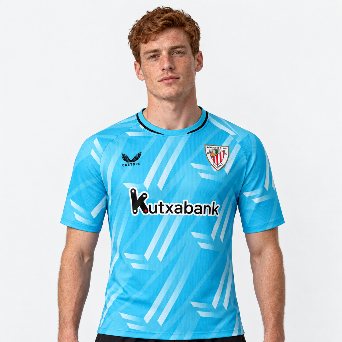 Athletic Club Camisola Terceira - 26/27 - hero editorial com modelo IA