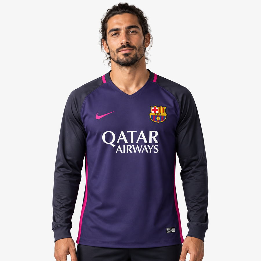 FC Barcelona Camisola Secundária - 16/17 - Manga Comprida