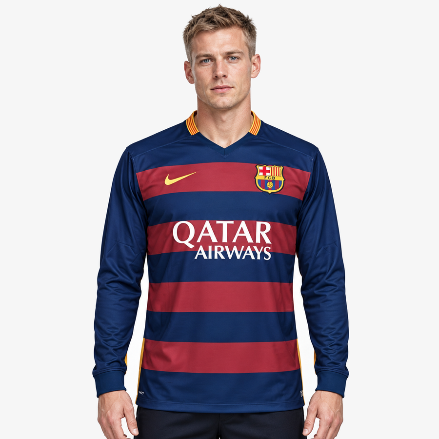 FC Barcelona Camisola Principal - 15/16 - Manga Comprida