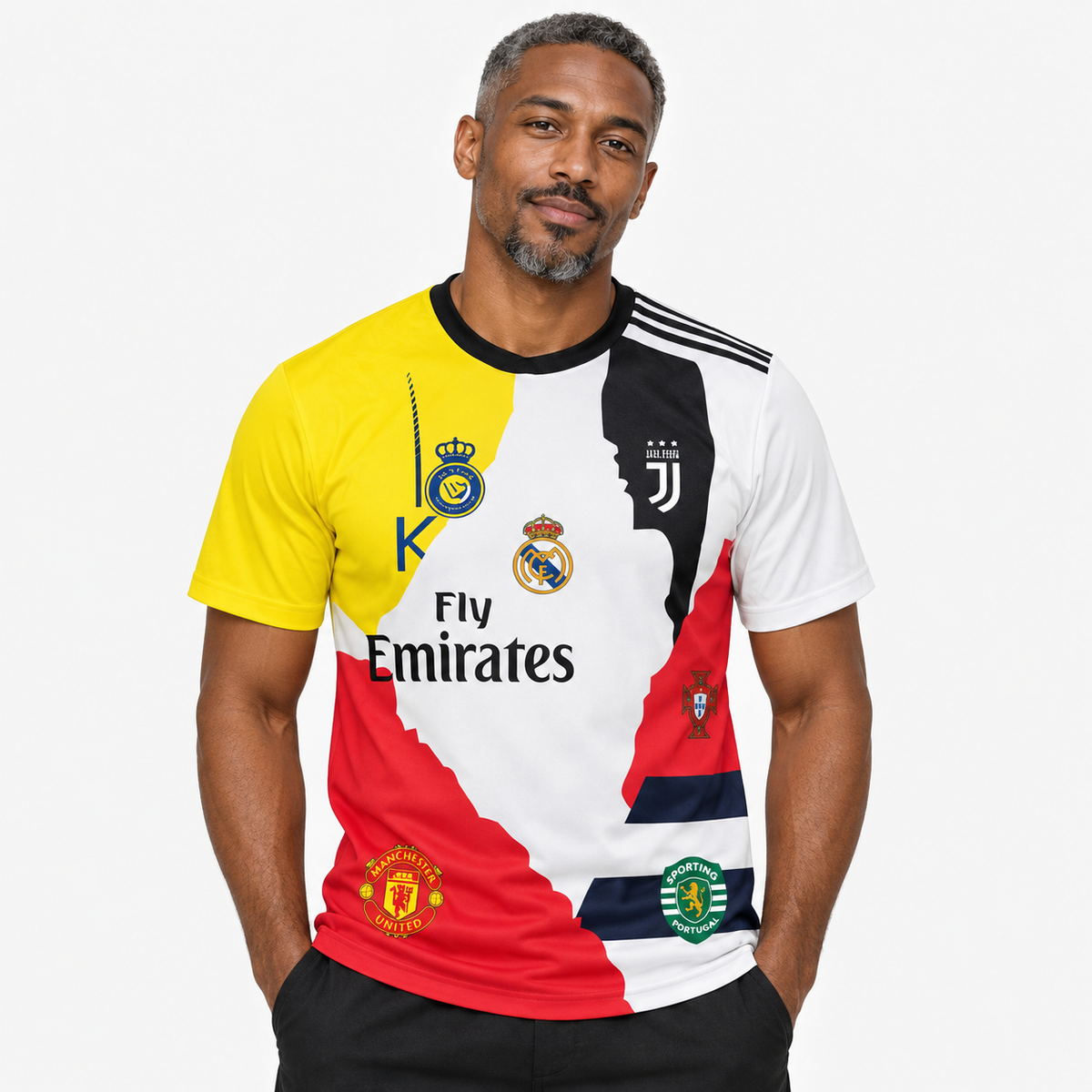 Cristiano Ronaldo Camisola Edição Especial - 25/26 - hero com modelo distinto