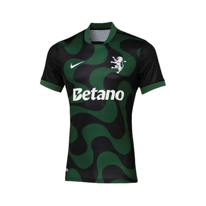 Sporting Camisola Terceira Preta e Verde - 25/26