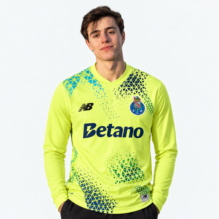 FC Porto Equipamento Guarda-redes 26/27 - Manga Longa - Amarelo Fluorescente