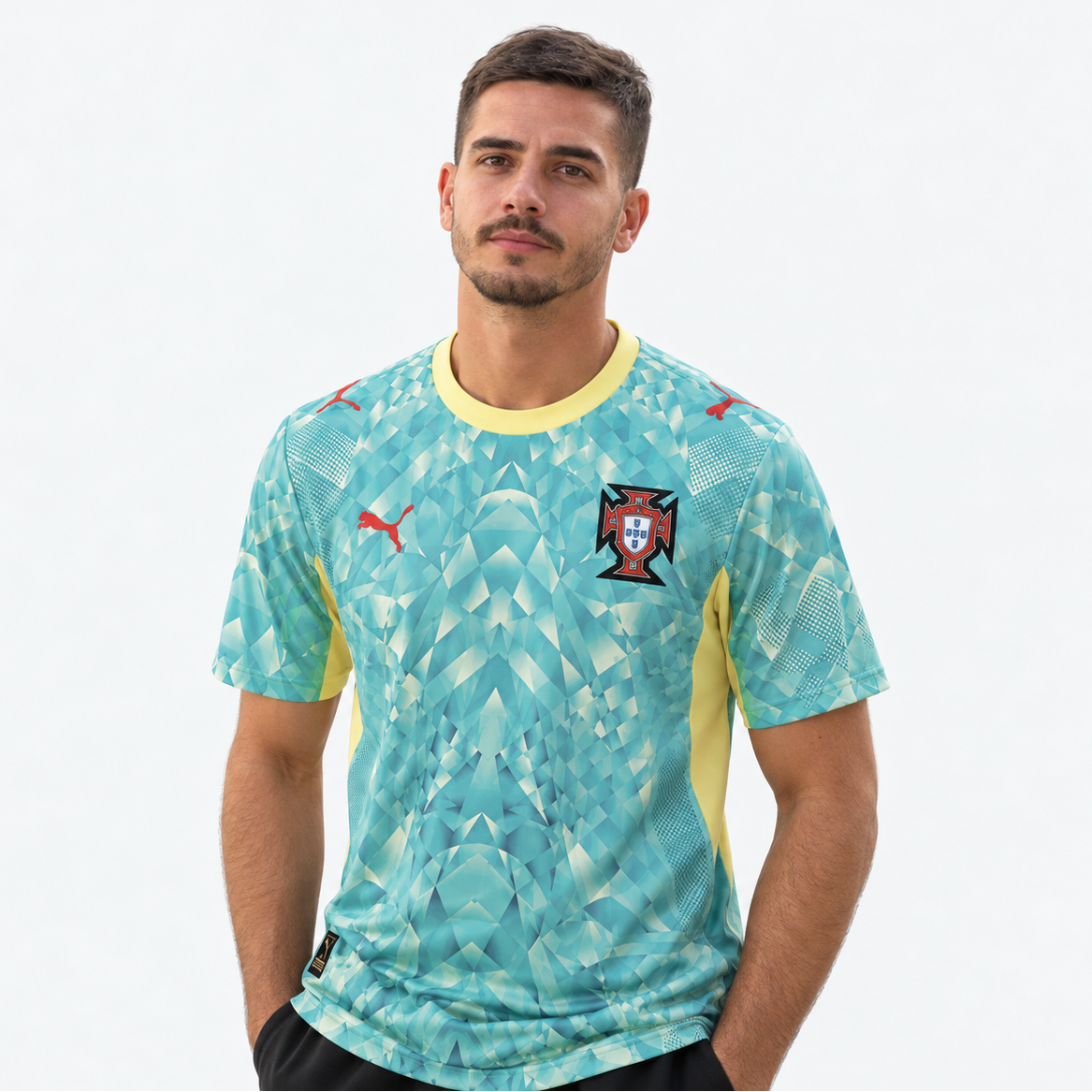 Portugal Equipamento Guarda-redes Verde e Amarelo - Mundial 2026