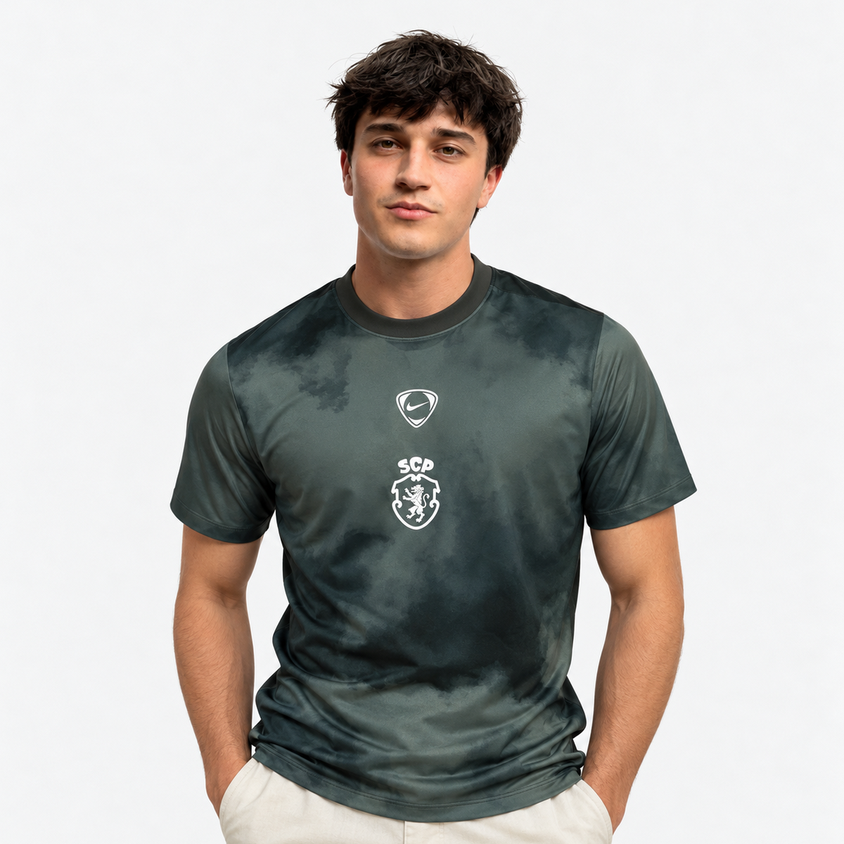 Sporting Camisola Pré-Jogo Cinza - 26/27