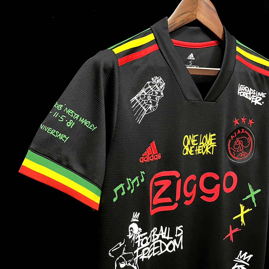 Ajax Camisola Terceira Edição Especial Bob Marley - 21/22 - fotografia 4