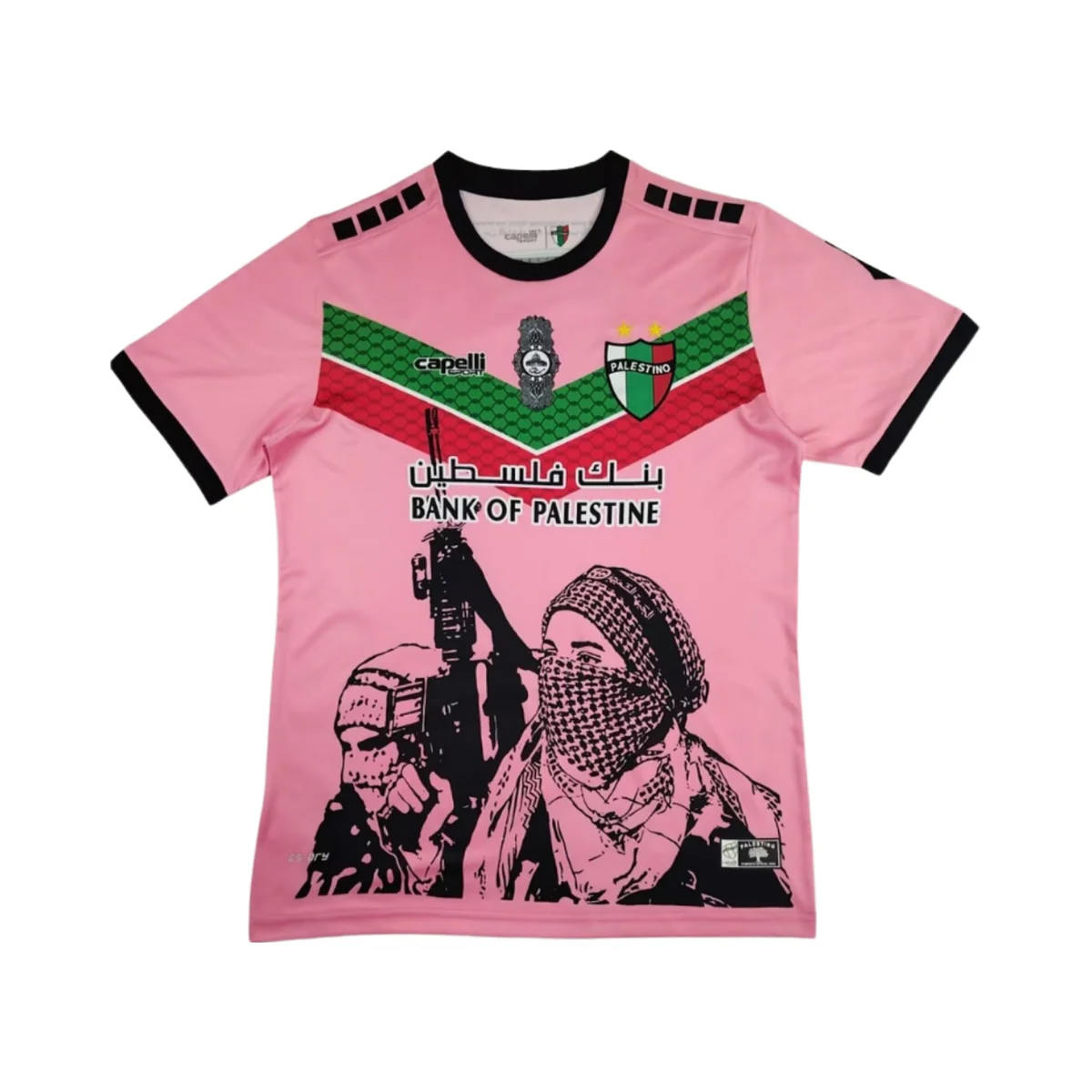 CD Palestino Camisola Edição Especial Rosa - 24/25 - fotografia 1